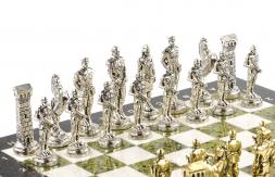 Шахматы настольные &amp;quot;Великая Отечественная война&amp;quot; доска 44х44 см мрамор змеевик