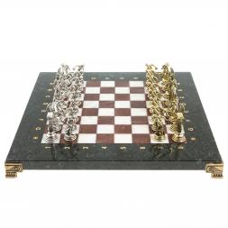 Шахматы "Олимпийские игры" доска 28х28 см лемезит мрамор