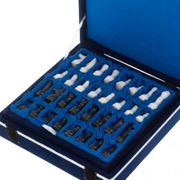 Каменные шахматы &amp;quot;Сувенирные&amp;quot; из мрамора доска 20х20 см 128892