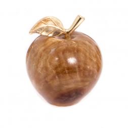 Сувенир &amp;quot;Яблоко&amp;quot; из коричневого оникса 3,7х4,6 см (1,5)
