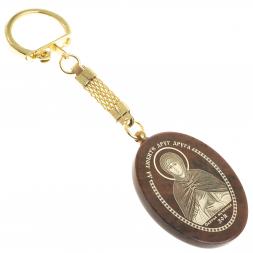 Брелок-оберег с молитвой &amp;quot;Святая Зоя&amp;quot; камень обсидиан