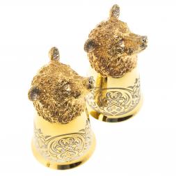 Стопки перевертыши &amp;quot;Медведь&amp;quot; 60 мл 2 шт Златоуст