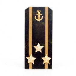 Сувенир &amp;quot;Погон Полковник ВМФ&amp;quot; камень змеевик