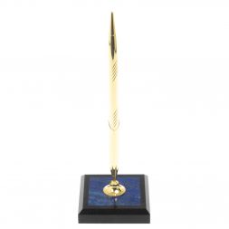 Подставка под ручку из афганского лазурита 7х7х21,5 см