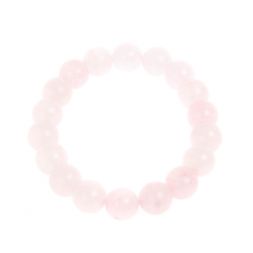 Браслет из розового оникса 18 бусин / 1 см