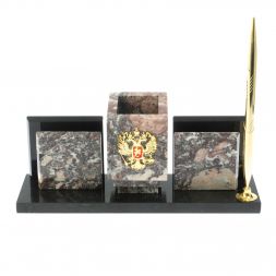 Мини - набор "Менеджер" с гербом РФ камень креноид
