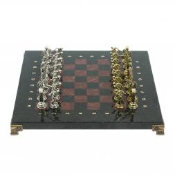 Шахматы &amp;quot;Олимпийские игры&amp;quot; доска 28х28 см лемезит змеевик