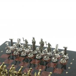 Шахматы &amp;quot;Олимпийские игры&amp;quot; доска 28х28 см лемезит змеевик