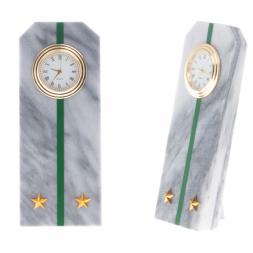 Часы &amp;quot;Погон лейтенант ПС ФСБ&amp;quot; из мрамора