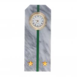 Часы &amp;quot;Погон лейтенант ПС ФСБ&amp;quot; из мрамора