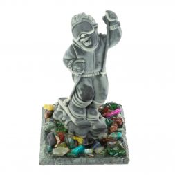 Сувенир " Горнолыжник" из мрамолита