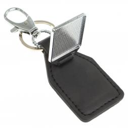 Брелок для ключей с накладкой из змеевика