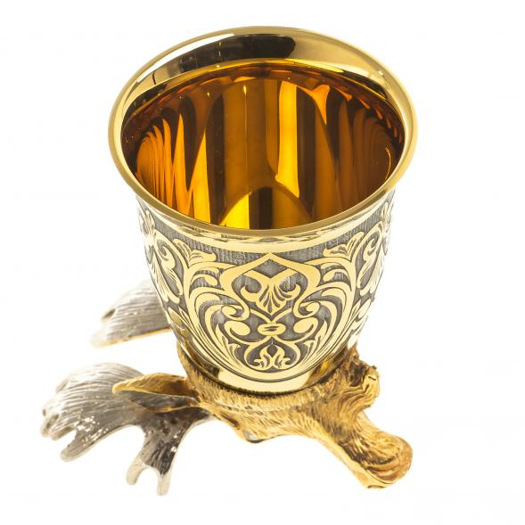 Стопка перевертыш &amp;quot;Лось&amp;quot; 70 мл Златоуст 123626