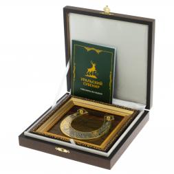 Панно &amp;quot;Подкова на удачу&amp;quot; из яшмы