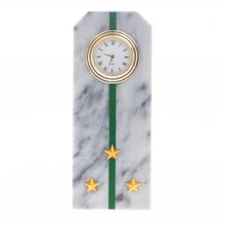 Часы &amp;quot;Погон старший лейтенант ПС ФСБ&amp;quot; из мрамора