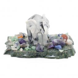 Сувенир из мрамолита &amp;quot;Слоник идет&amp;quot;