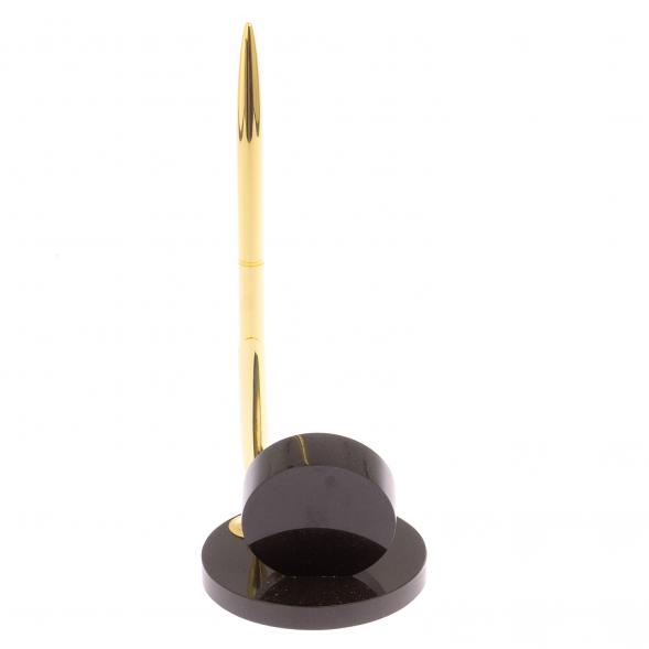 Часы настольные с ручкой камень малахит 125668