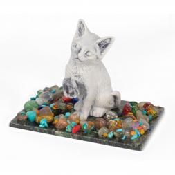 Сувенир "Котенок играет" из мрамолита