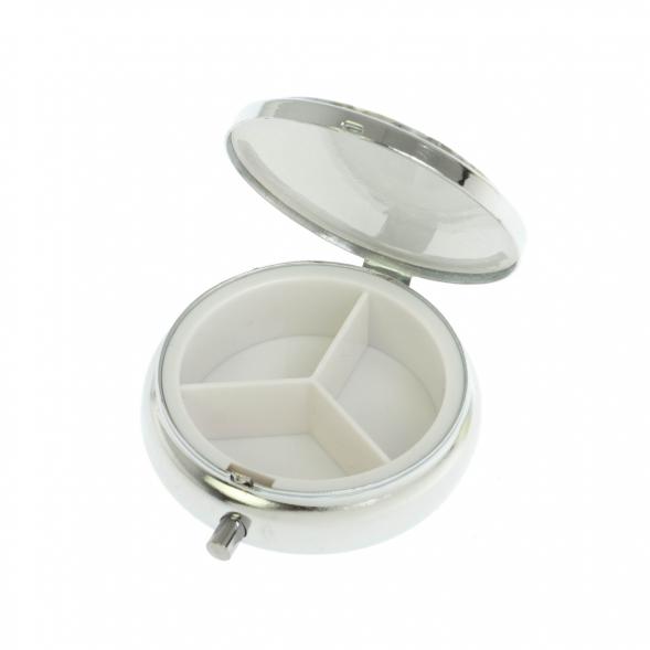 Таблетница на 3 отделения кианит цвет серебро 129620