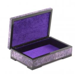 Шкатулка из натурального чароита &amp;quot;Открытие&amp;quot; 16,5х11х5 см