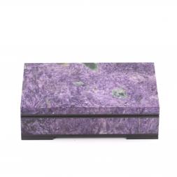 Шкатулка из натурального чароита &amp;quot;Открытие&amp;quot; 16,5х11х5 см