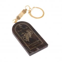 Брелок из обсидиана знак зодиака &amp;quot;Близнецы&amp;quot;