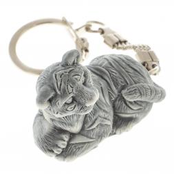 Брелок "Тигр маленький лежит" из мрамолита