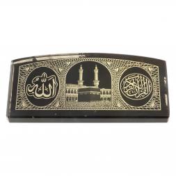 Оберег в машину &amp;quot;Мусульманский&amp;quot; из черного обсидиана 6х3 см