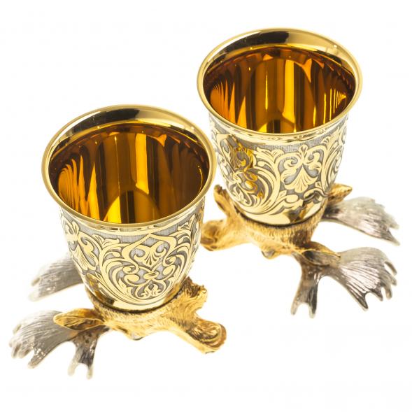 Стопки перевертыши &amp;quot;Лось&amp;quot; 70 мл 2 шт Златоуст 123627