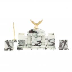 Настольный набор "Орел" из мрамора