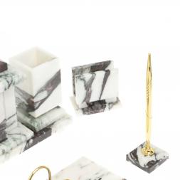 Настольный набор "Орел" из мрамора