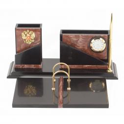 Настольный набор &amp;quot;Кремлевский&amp;quot; камень лемезит долерит