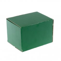 Каменная шкатулка "Ракушка" шабровский змеевик / белый мрамор 14х10х9 см