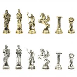 Шахматы &amp;quot;Атлас&amp;quot; доска 28х28 см из камня лемезит змеевик