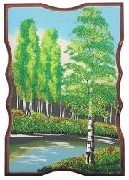 Панно прямоугольное &amp;quot;Лето&amp;quot; 27х18 см каменная крошка