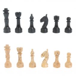 Каменные шахматы &amp;quot;Дебют&amp;quot; доска 30х30 см ракушечник