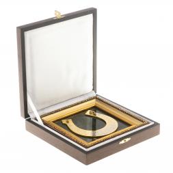 Панно &amp;quot;Подкова на удачу&amp;quot; нефрит багет