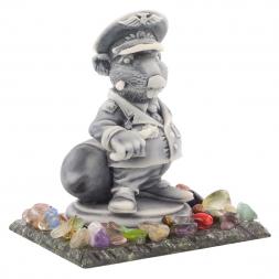 Сувенир из мрамолита "Крыса-генерал"