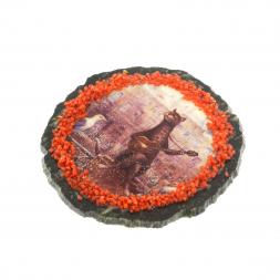 Магнит &amp;quot;Кот гитарист&amp;quot; на змеевике