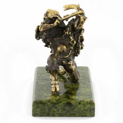 Сувенир статуэтка знак зодиака "Стрелец" бронза камень