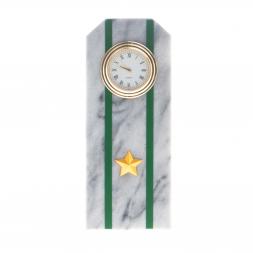 Часы &amp;quot;Погон майор ПС ФСБ&amp;quot; из мрамора