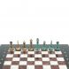 Шахматы &amp;quot;Стаунтон&amp;quot; фигуры бронза / патина 28х28 см из мрамора и лемезита 128212