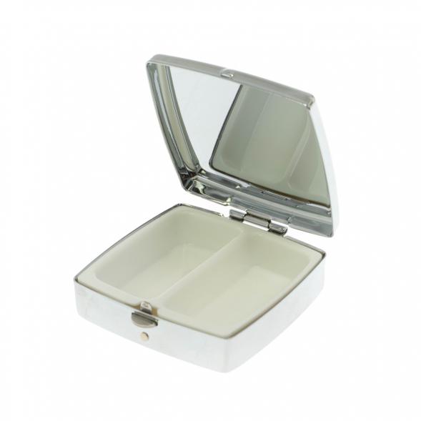 Таблетница на 2 отделения камень кианит 129622