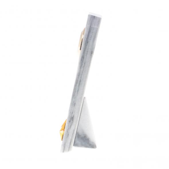 Часы &amp;quot;Погон подполковник ПС ФСБ&amp;quot; из мрамора 124475