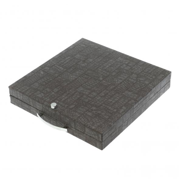 Шахматы &amp;quot;Стаунтон&amp;quot; фигуры бронза / патина 28х28 см из змеевика и мрамора 128213