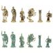 Шахматы &amp;quot;Римские войны&amp;quot; фигуры бронза / патина 44х44 см мрамор 128378