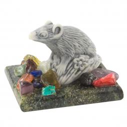 Сувенир из мрамолита "Крыса"