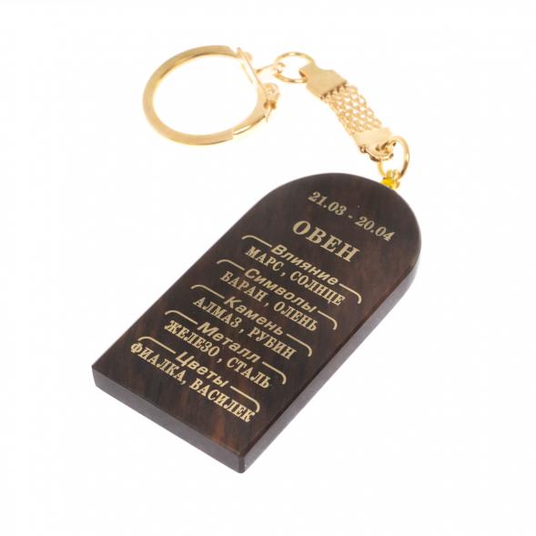 Брелок из обсидиана знак зодиака &amp;quot;Овен&amp;quot; 122207