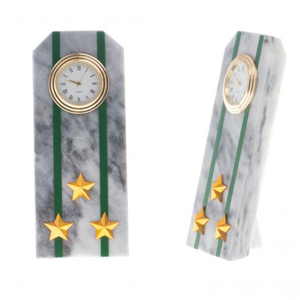 Часы &amp;quot;Погон полковник ПС ФСБ&amp;quot; из мрамора 124476