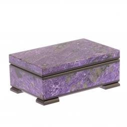 Шкатулка из чароита 11х7х4,5 см